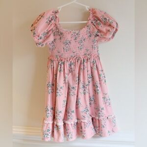Bonnie Jean Pink Floral Casual Dress Girls 4